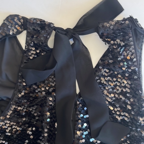 ANTHROPOLOGIE HUTCH SEQUIN HALTER JUMPSUIT BLACK  SIZE  8P NWT - Picture 14 of 17